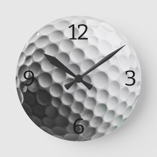 Golf Ball Ronde Klok (Voorkant)