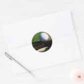 Golf Ball Ronde Sticker (Envelop)
