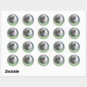 Golf Ball Ronde Sticker (Vel)