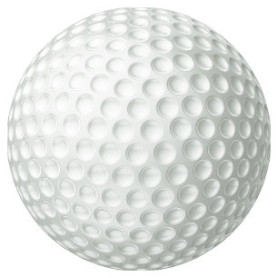 Golf Ball Ronde Sticker