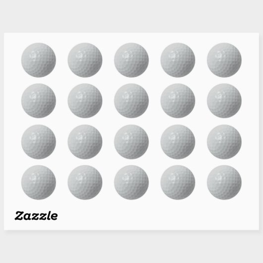 GOLF BALL RONDE STICKER (Vel)