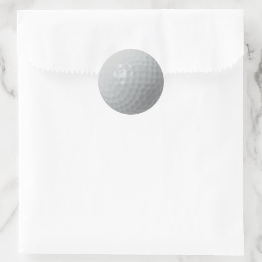 GOLF BALL RONDE STICKER (Tas)