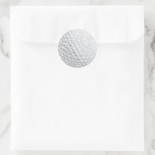 Golf Ball Ronde Sticker (Tas)