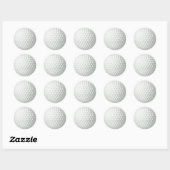 Golf Ball Ronde Sticker (Vel)