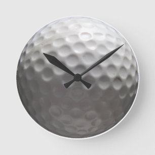 Golf Ball Round Wall klok