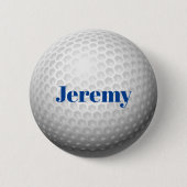 Golf Ball-Sjabloon, aanpasbaar, Button (Voorkant)