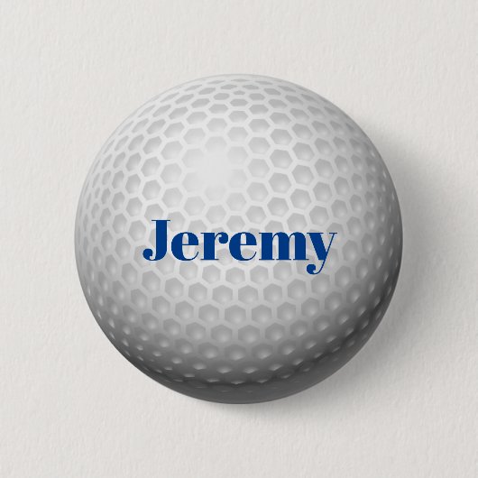 Golf Ball-Sjabloon, aanpasbaar, Button (Voorkant)