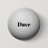 Golf Ball-Sjabloon, aanpasbaar, Ronde Button 5,7 Cm (Voorkant)