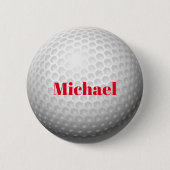 Golf Ball Sjabloon Button (Voorkant)