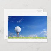 Golf Ball Sky Briefkaart (Voorkant / Achterkant)