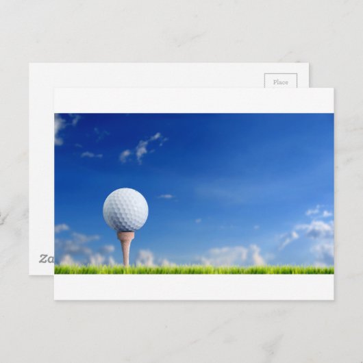 Golf Ball Sky Briefkaart (Voorkant / Achterkant)