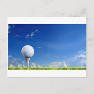 Golf Ball Sky Briefkaart
