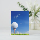 Golf Ball Sky Briefkaart (Staand voorkant)