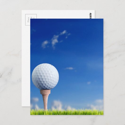 Golf Ball Sky Briefkaart (Voorkant / Achterkant)