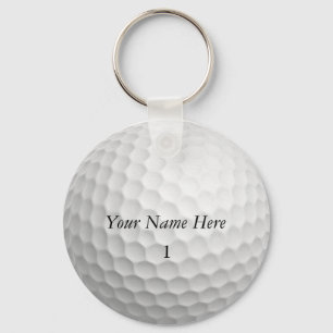 Golf Ball-Sleutelhanger past deze aan met JOUW NAA Sleutelhanger