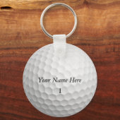 Golf Ball-Sleutelhanger past deze aan met JOUW NAA Sleutelhanger (Voorkant)