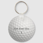 Golf Ball-Sleutelhanger past deze aan met JOUW NAA Sleutelhanger (Voorkant)