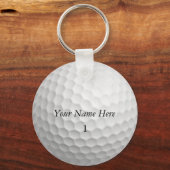 Golf Ball-Sleutelhanger past deze aan met JOUW NAA Sleutelhanger (Voorkant)