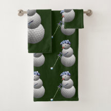 Golf Ball Snowman Kerstmis