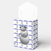 Golf Ball Snowman Kerstmis Bedankdoosjes (Geopend)