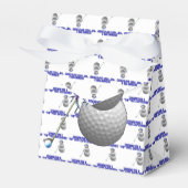 Golf Ball Snowman Kerstmis Bedankdoosjes (Voorkant Zijde)