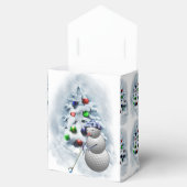 Golf Ball Snowman Kerstmis Bedankdoosjes (Geopend)