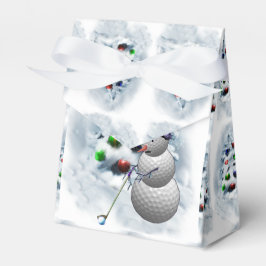 Golf Ball Snowman Kerstmis Bedankdoosjes