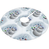 Golf Ball Snowman Kerstmis Kerstboom Rok (Gekanteld)