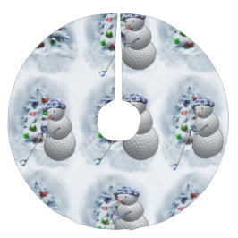 Golf Ball Snowman Kerstmis Kerstboom Rok