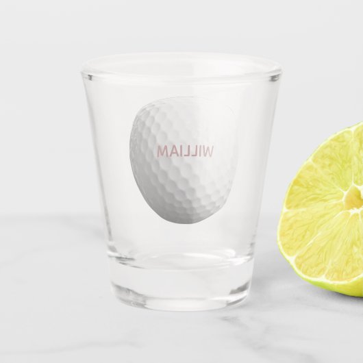 Golf Ball, speciaal ontworpen schuimglas Shot Glas (Achterkant)
