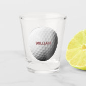 Golf Ball, speciaal ontworpen schuimglas Shot Glas (Voorkant)