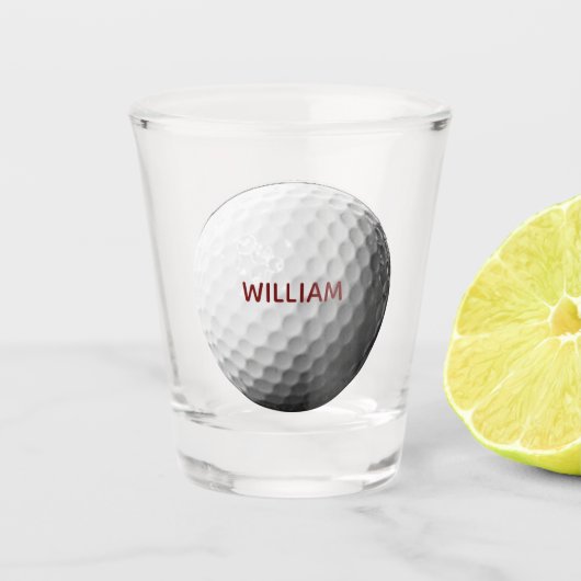 Golf Ball, speciaal ontworpen schuimglas Shot Glas (Voorkant)