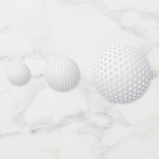 Golf Ball Special Dinner Party Table Confetti (Achterkanten)