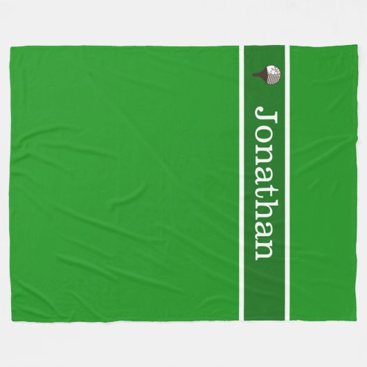 Golf ball Specialized Wilth name blanket Fleece Deken (Voorkant (Horizontaal))