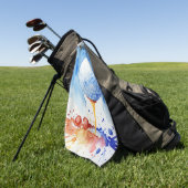 Golf Ball Splash Golf Handdoek (Groen)