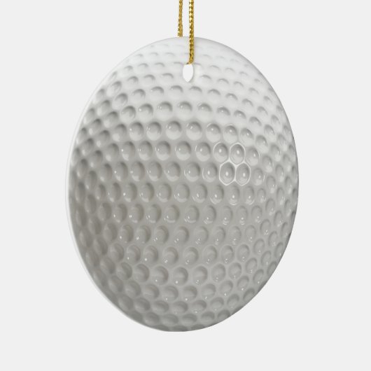 Golf Ball Sport Keramisch Ornament (Rechts)