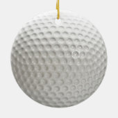 Golf Ball Sport Keramisch Ornament (Achterkant)