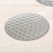 Golf Ball Sport Ronde Kartonnen Onderzetter (Gebogen)