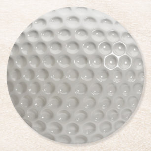 Golf Ball Sport Ronde Kartonnen Onderzetter