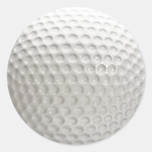 Golf Ball Sport Ronde Sticker (Voorkant)
