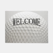 Golf Ball Sport Welkom Deurmat (Voorkant)