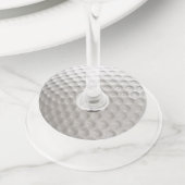 Golf Ball Sport Wijnglaslabel (Dichtbij)