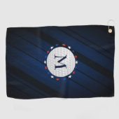 Golf Ball & Stars Golfhanddoek (Horizontaal)