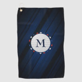 Golf Ball & Stars Golfhanddoek (Voorkant)