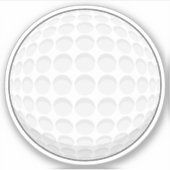 Golf Ball Sticker (Voorkant)