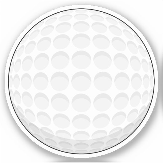 Golf Ball Sticker (Voorkant)