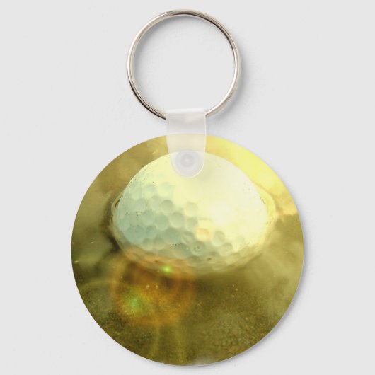Golf Ball Stuck in Mud Sleutelhanger (Voorkant)