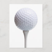 Golf Ball & T-shirt op witte Gepersonaliseerd Sjab Briefkaart (Voorkant)