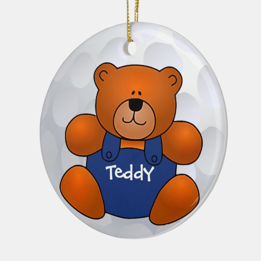 Golf Ball Teddy Bear Ornament (Links)