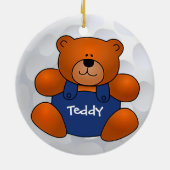 Golf Ball Teddy Bear Ornament (Achterkant)